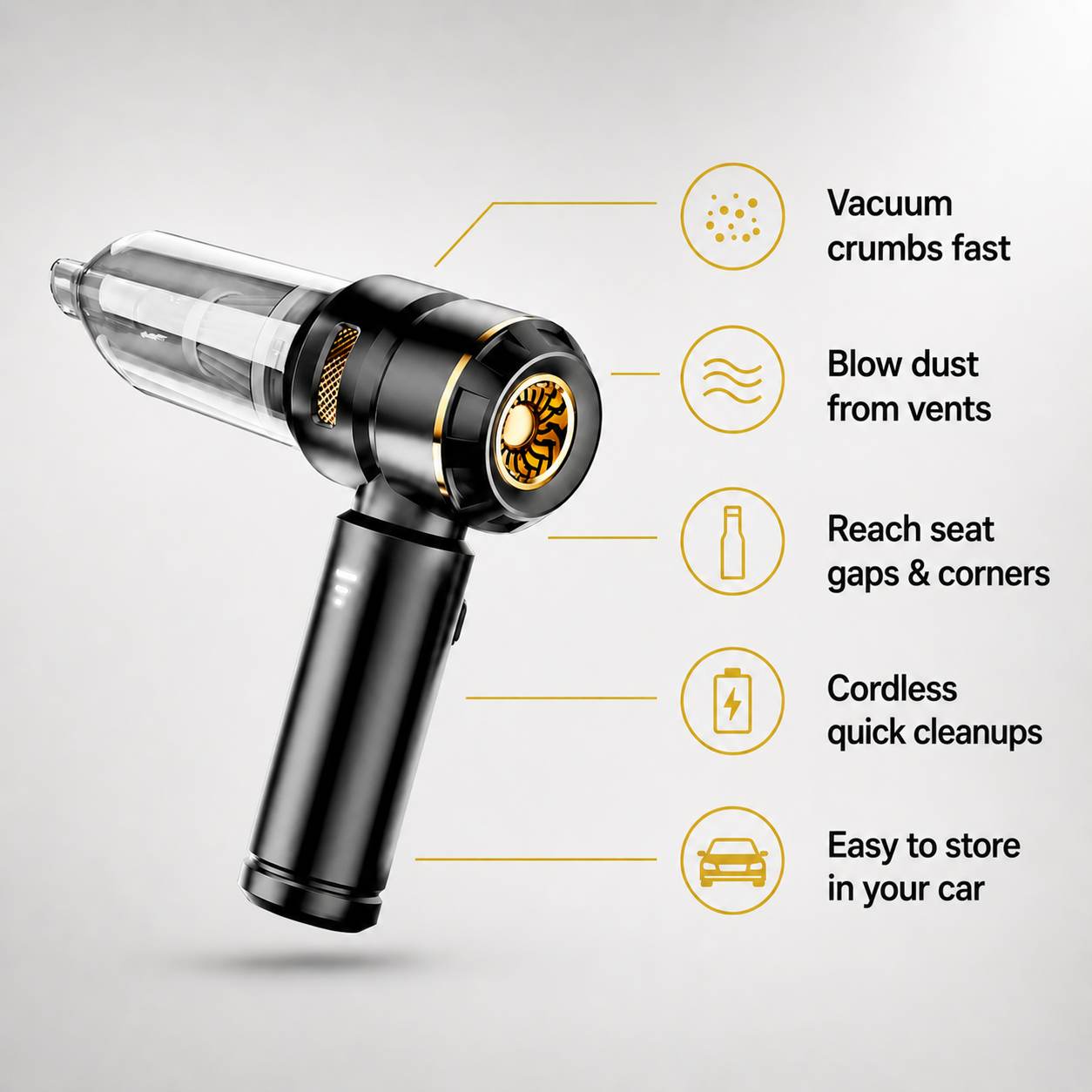 Validoxa™ Triple Air Pro 3-in-1 Car Vacuum, Blower & Inflator